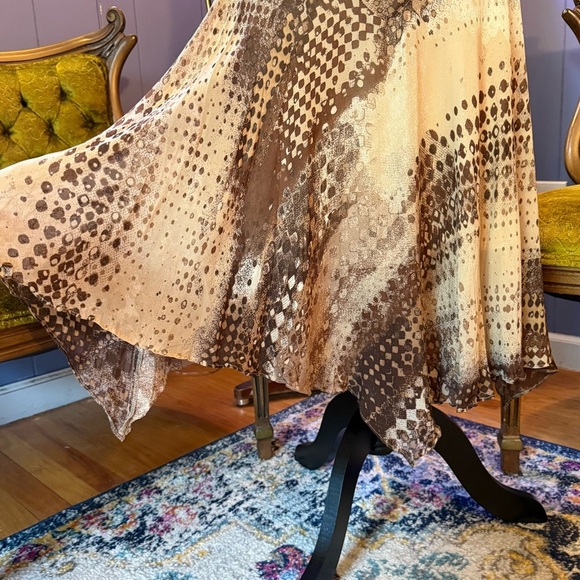 Y2K Eva Blue Asymmetrical Fairycore Sequin Dress Size 10 - Picture 7 of 15